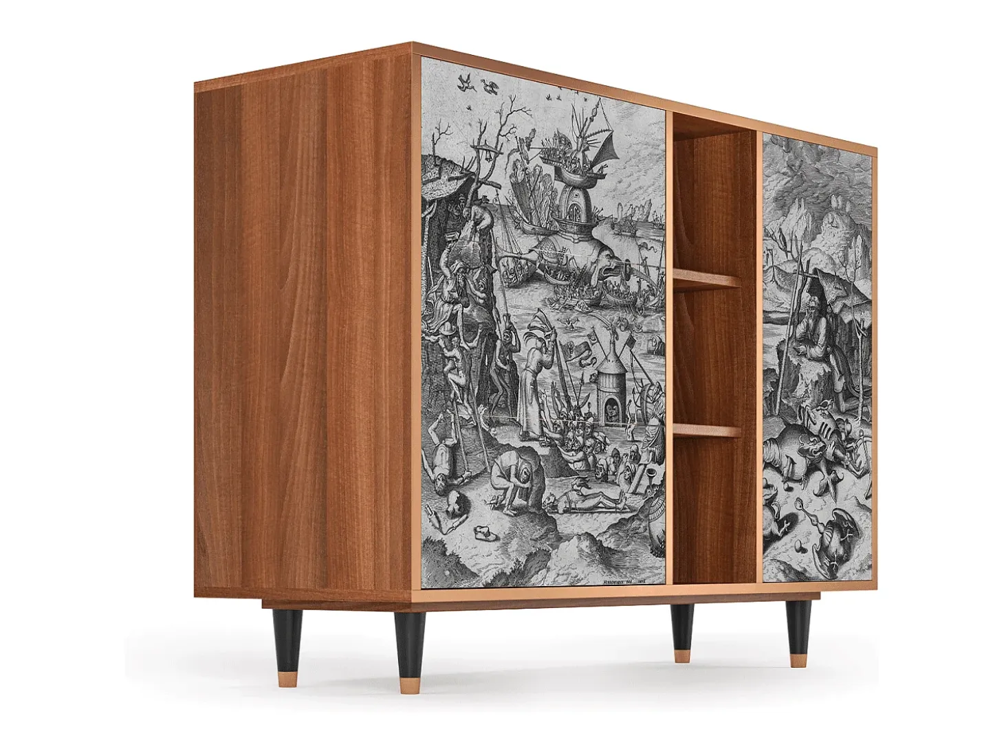 Aparador - 125x98x48 cm - BS2 - The Temptation, Nogal