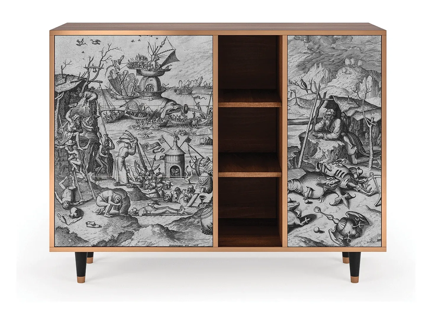 Aparador - 125x98x48 cm - BS2 - The Temptation, Nogal