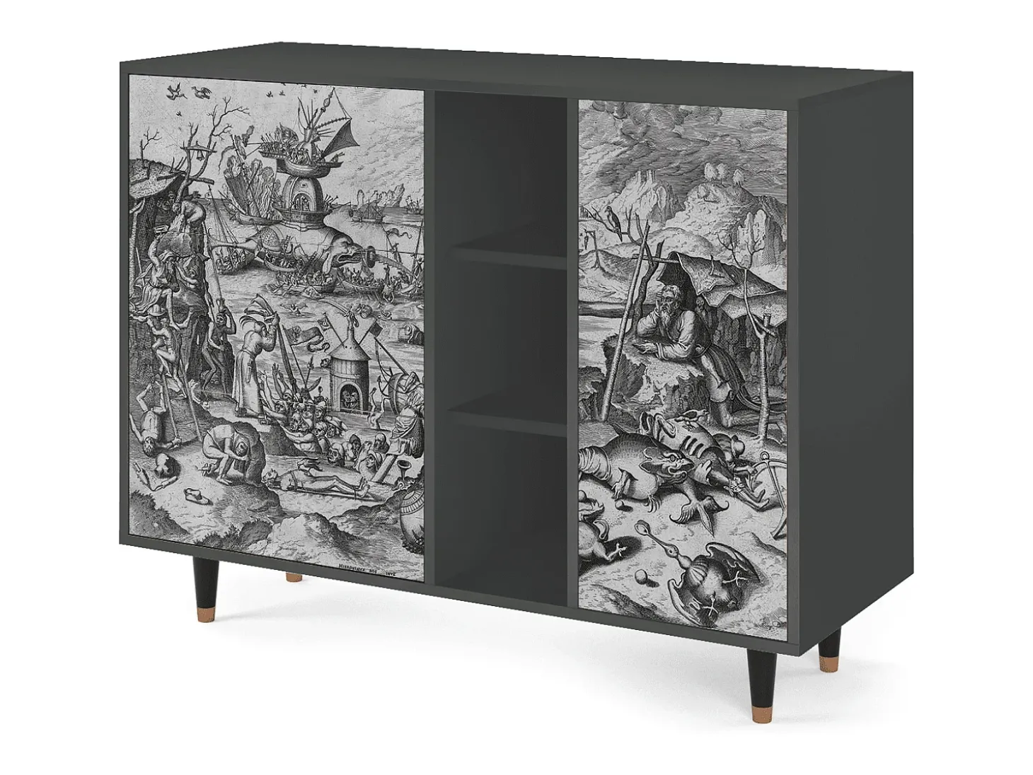 Aparador - 125x98x48 cm - BS2 - The Temptation, Antracita
