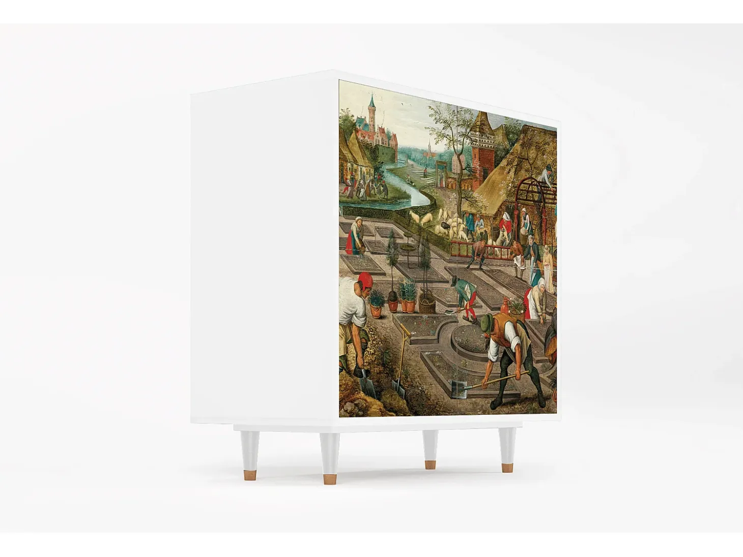 Aparador - 94x96x48 cm - BS3 - The Younger - Spring, Blanco