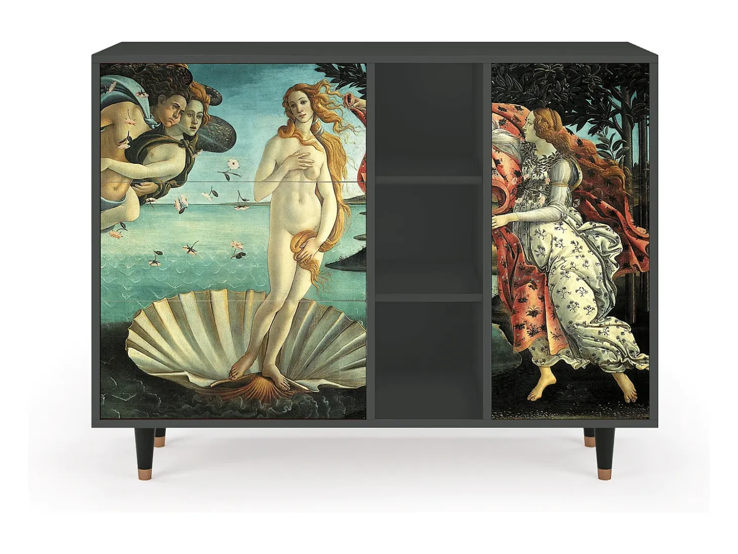 Aparador - 125x98x48 cm - BS2 - The Birth of Venus, Antracita