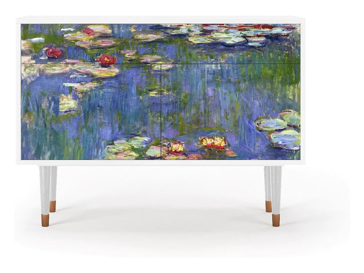 Aparador - 115x85x48 cm - BS4 - The water lily pond , Blanco