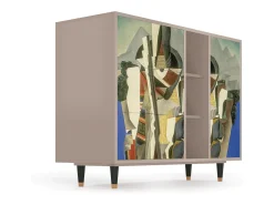 Aparador - 125x98x48 cm - BS2 - The Cubist Paintings , Latte