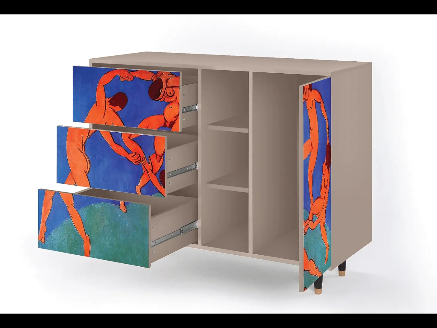 Aparador - 125x98x48 cm - BS2 - The Dance by Matisse , Latte