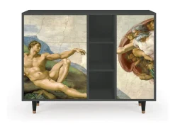 Aparador - 125x98x48 cm - BS2 - The Creation of Adam, Antracita