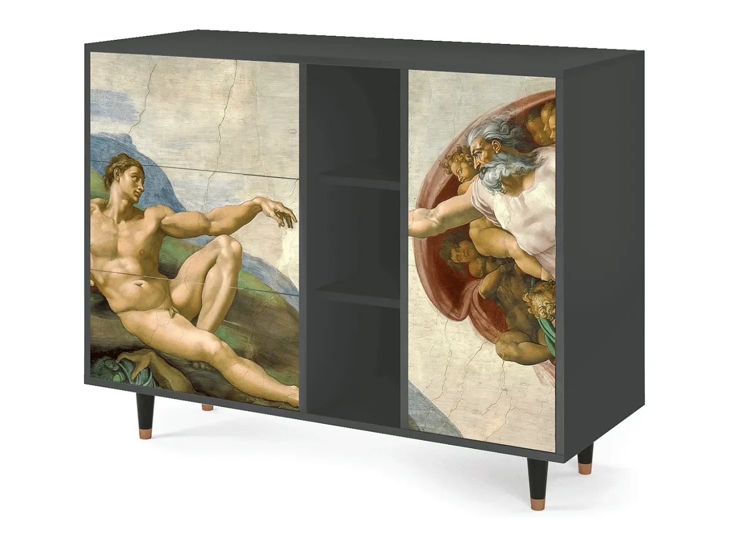 Aparador - 125x98x48 cm - BS2 - The Creation of Adam, Antracita