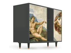 Aparador - 125x98x48 cm - BS2 - The Creation of Adam, Antracita