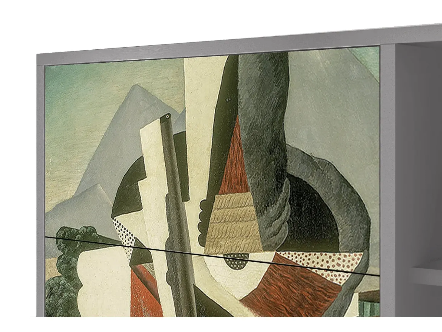Aparador - 125x98x48 cm - BS2 - The Cubist Paintings , Gris