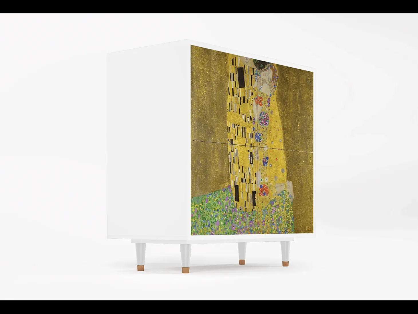 Aparador - 94x96x48 cm - BS3 - The Kiss by Klimt , Blanco