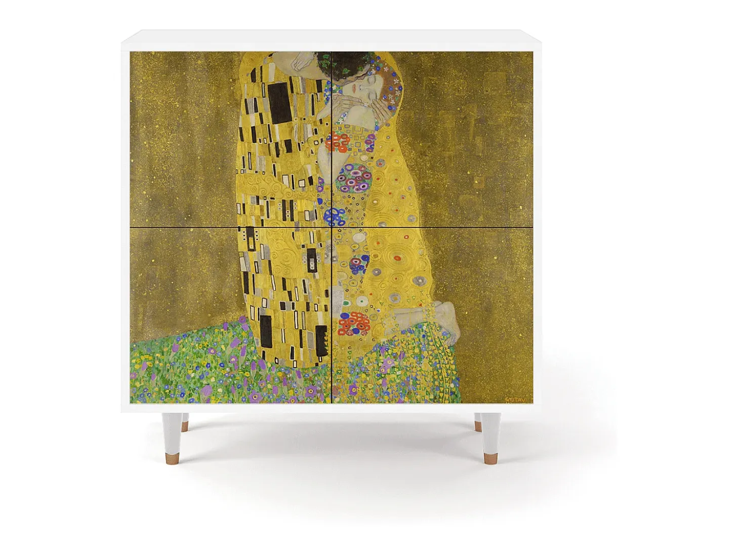 Aparador - 94x96x48 cm - BS3 - The Kiss by Klimt , Blanco