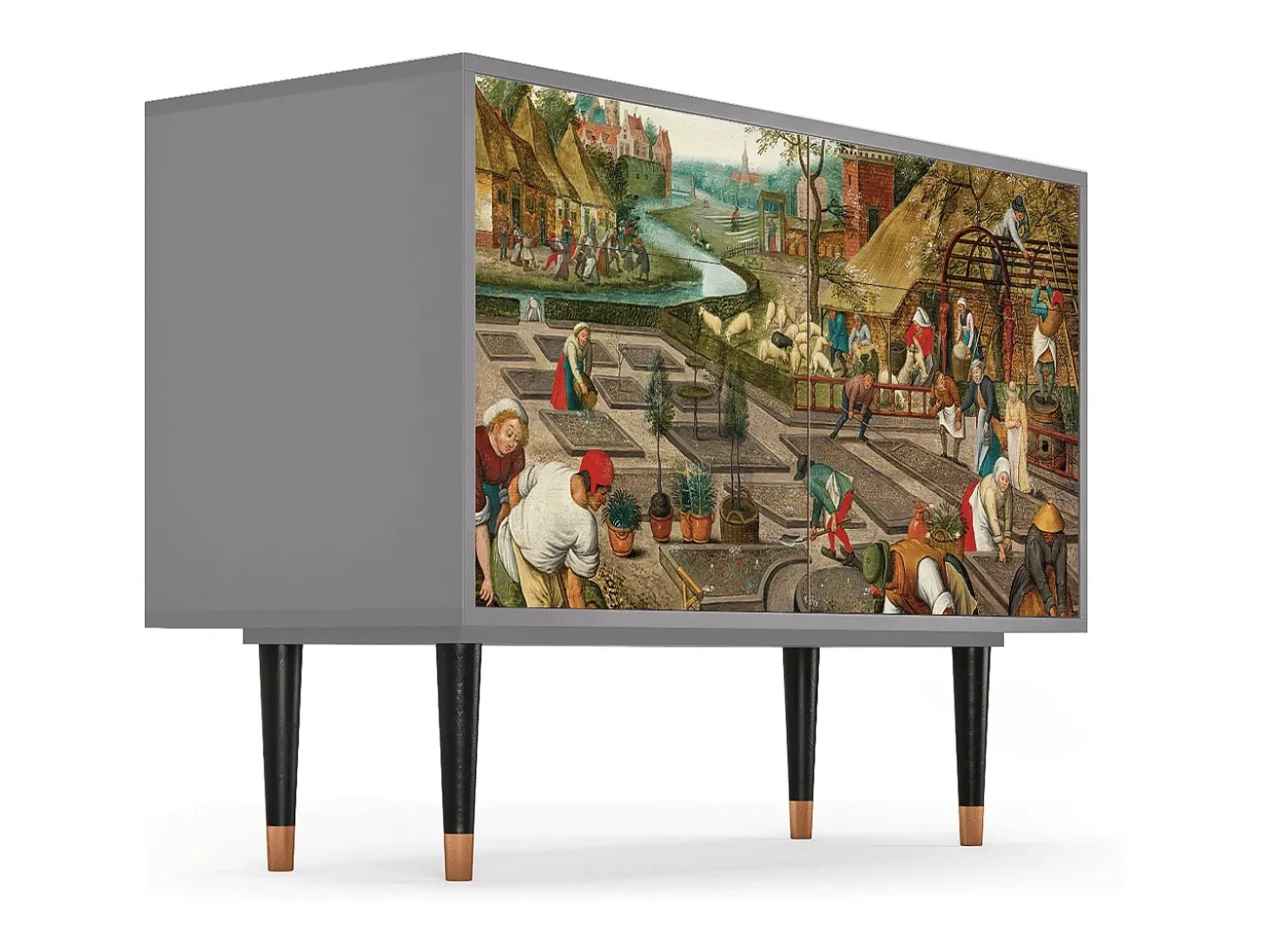 Aparador - 115x85x48 cm - BS4 - The Younger - Spring, Gris