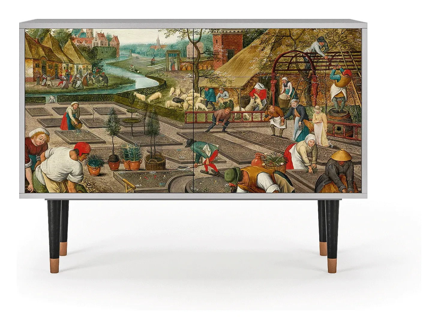 Aparador - 115x85x48 cm - BS4 - The Younger - Spring, Gris