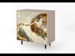 Aparador - 94x96x48 cm - BS3 - The Creation of Adam, Latte