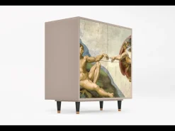 Aparador - 94x96x48 cm - BS3 - The Creation of Adam, Latte