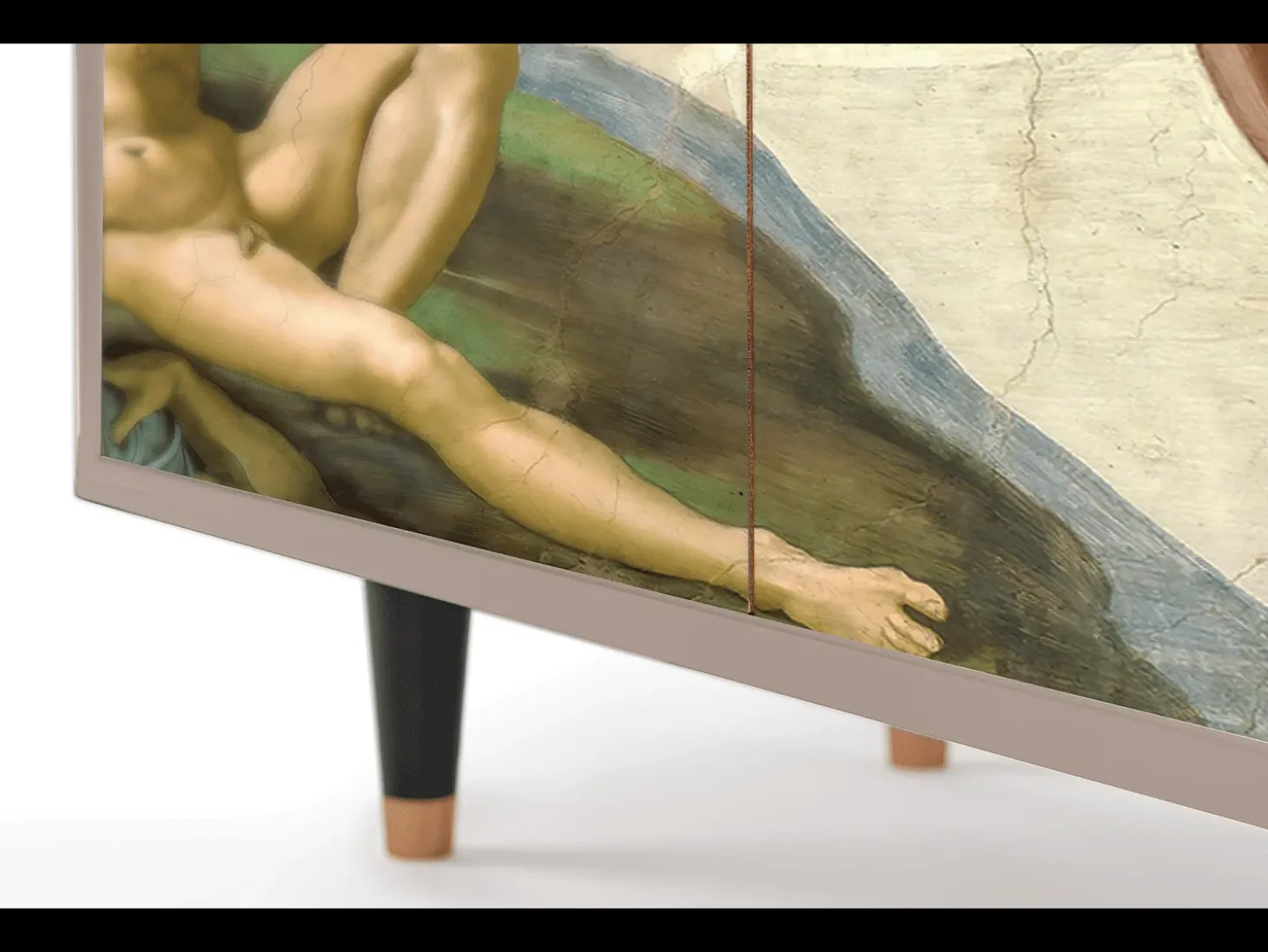 Aparador - 94x96x48 cm - BS3 - The Creation of Adam, Latte