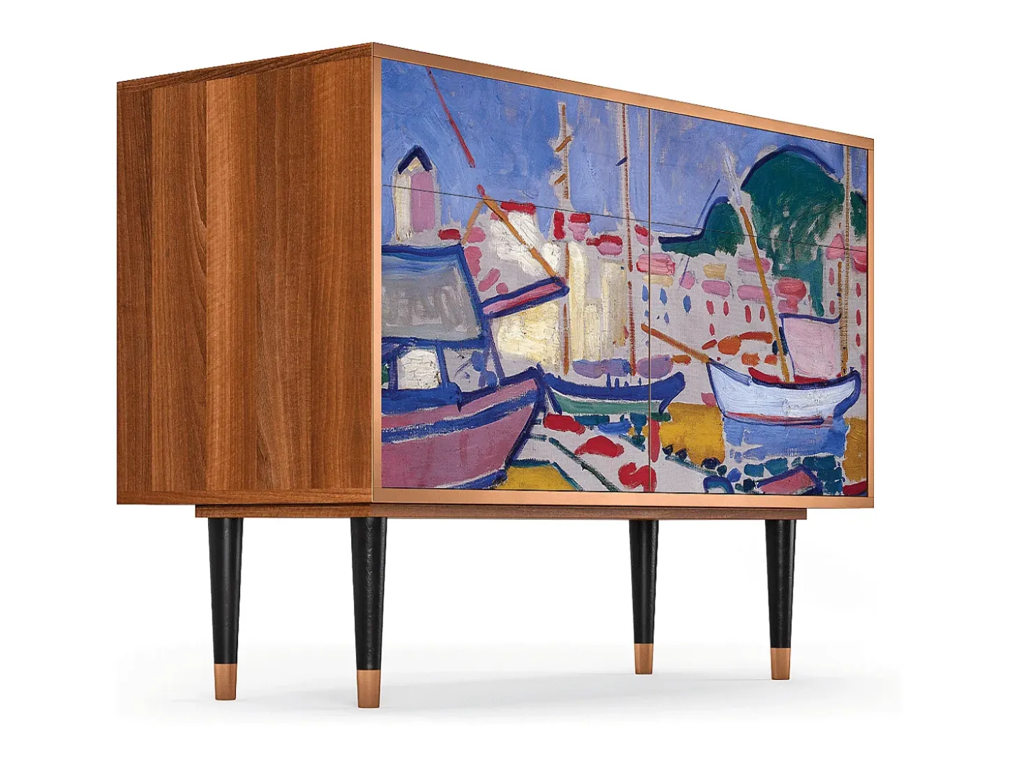Aparador - 115x85x48 cm - BS4 - The Port of Collioure , Nogal