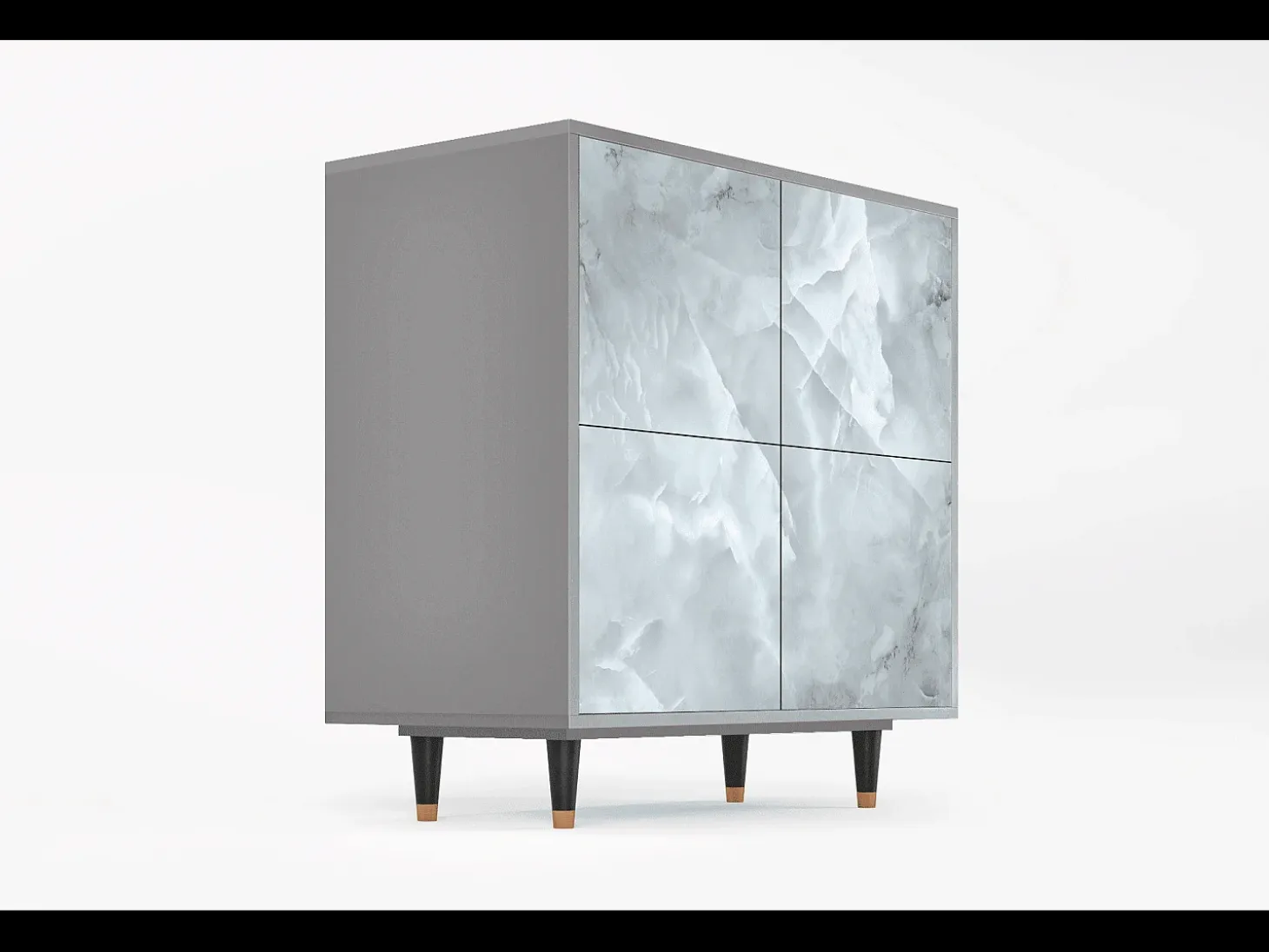 Aparador - 94x96x48 cm - BS3 - The Onyx, Gris