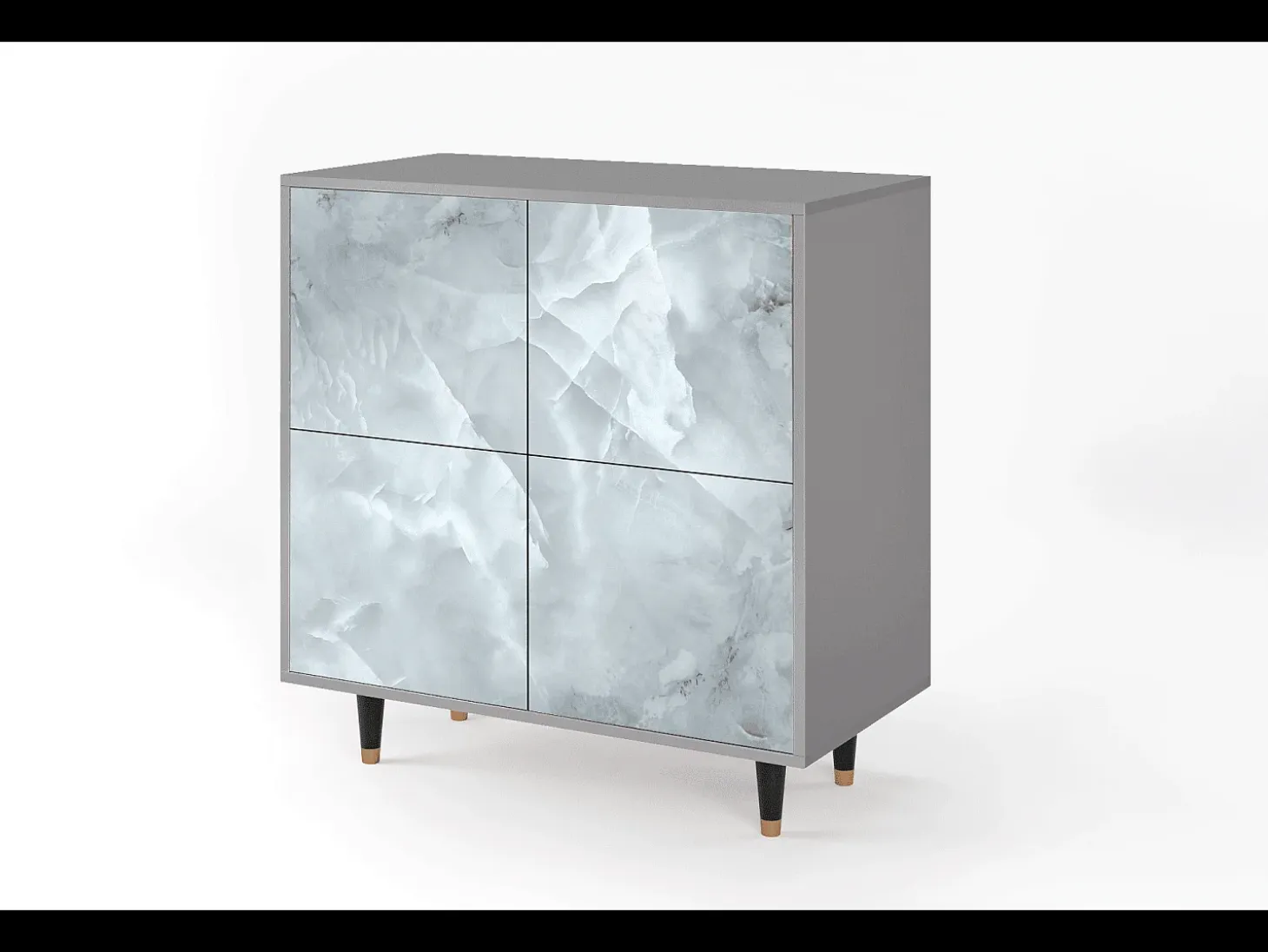 Aparador - 94x96x48 cm - BS3 - The Onyx, Gris