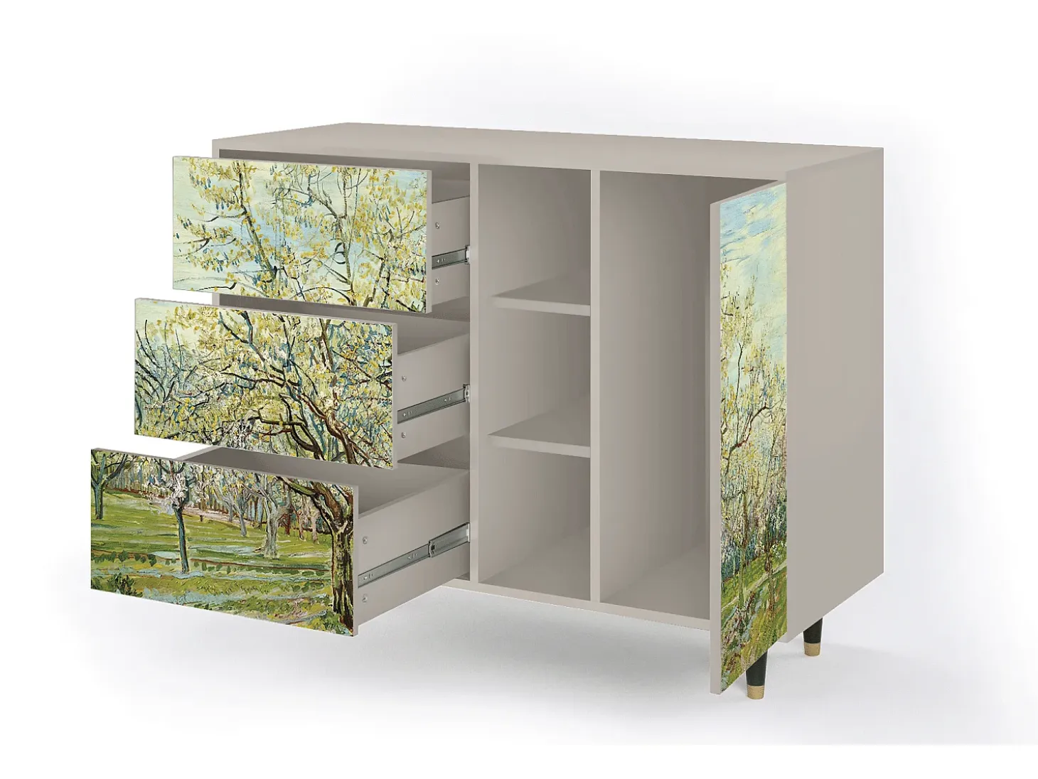 Aparador - 125x98x48 cm - BS2 - The Blanco Orchard, Arena