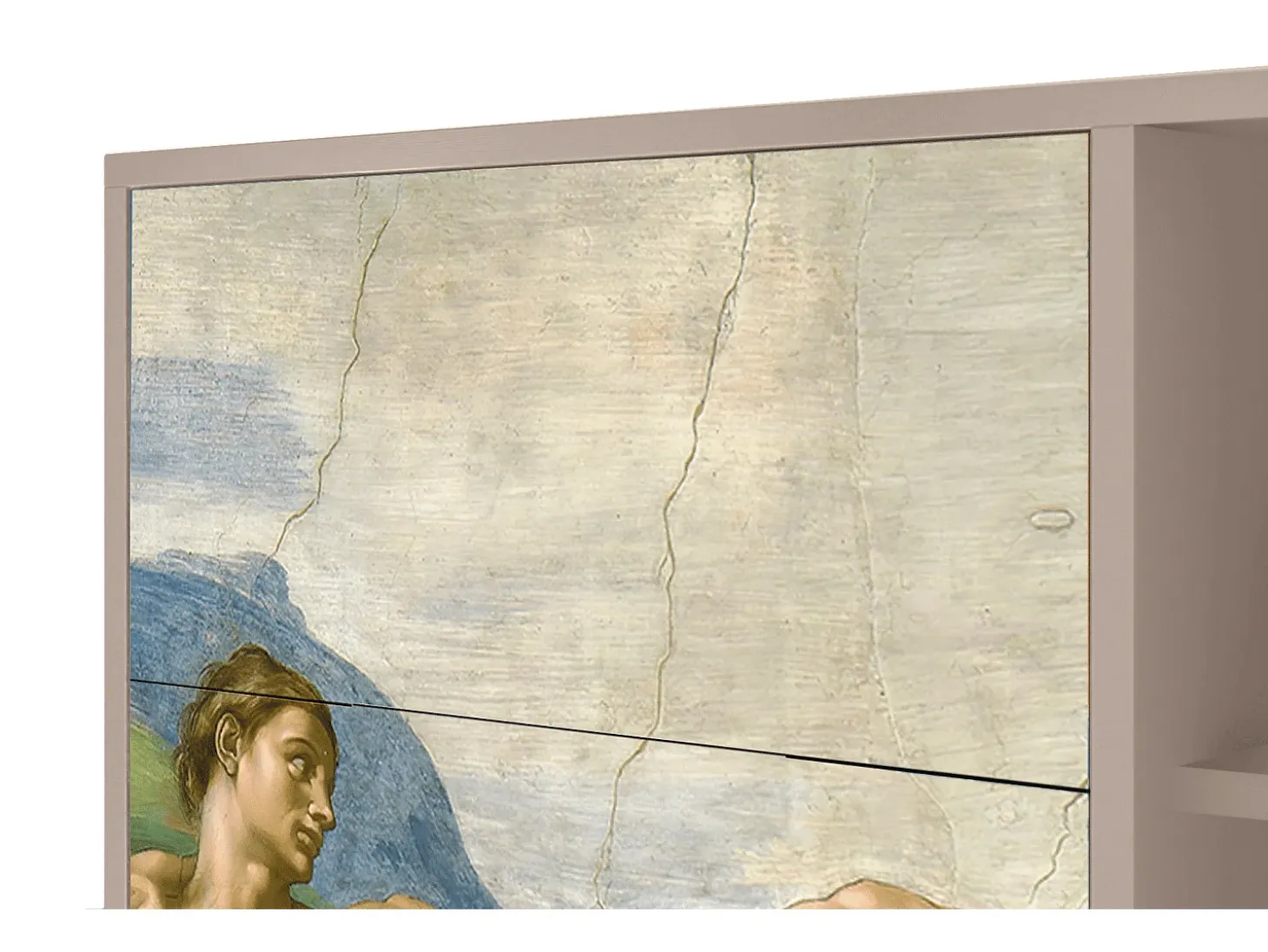 Aparador - 125x98x48 cm - BS2 - The Creation of Adam, Latte