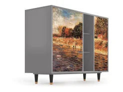 Aparador - 125x98x48 cm - BS2 - The Banks, Nogal