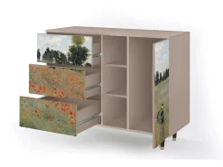 Aparador - 125x98x48 cm - BS2 - The Poppy Field , Latte