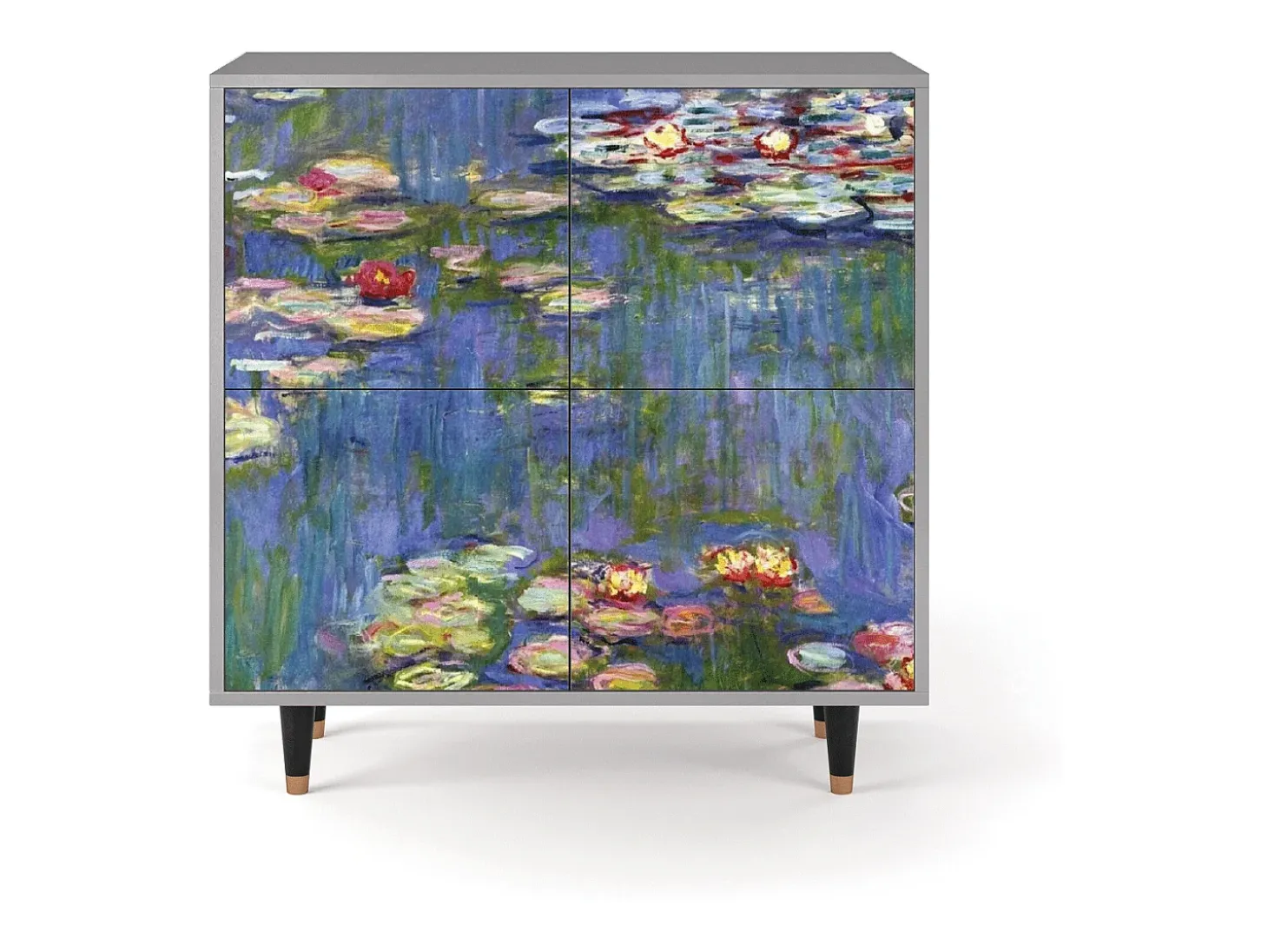 Aparador - 94x96x48 cm - BS3 - The water lily pond , Gris