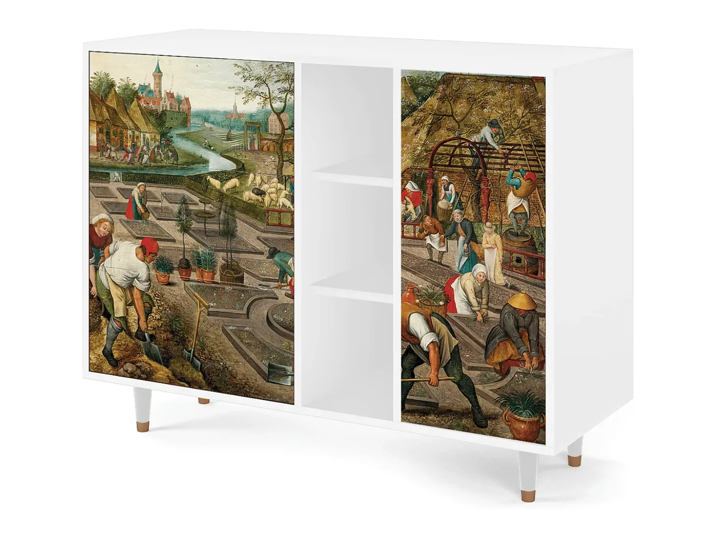 Aparador - 125x98x48 cm - BS2 - The Younger - Spring, Blanco
