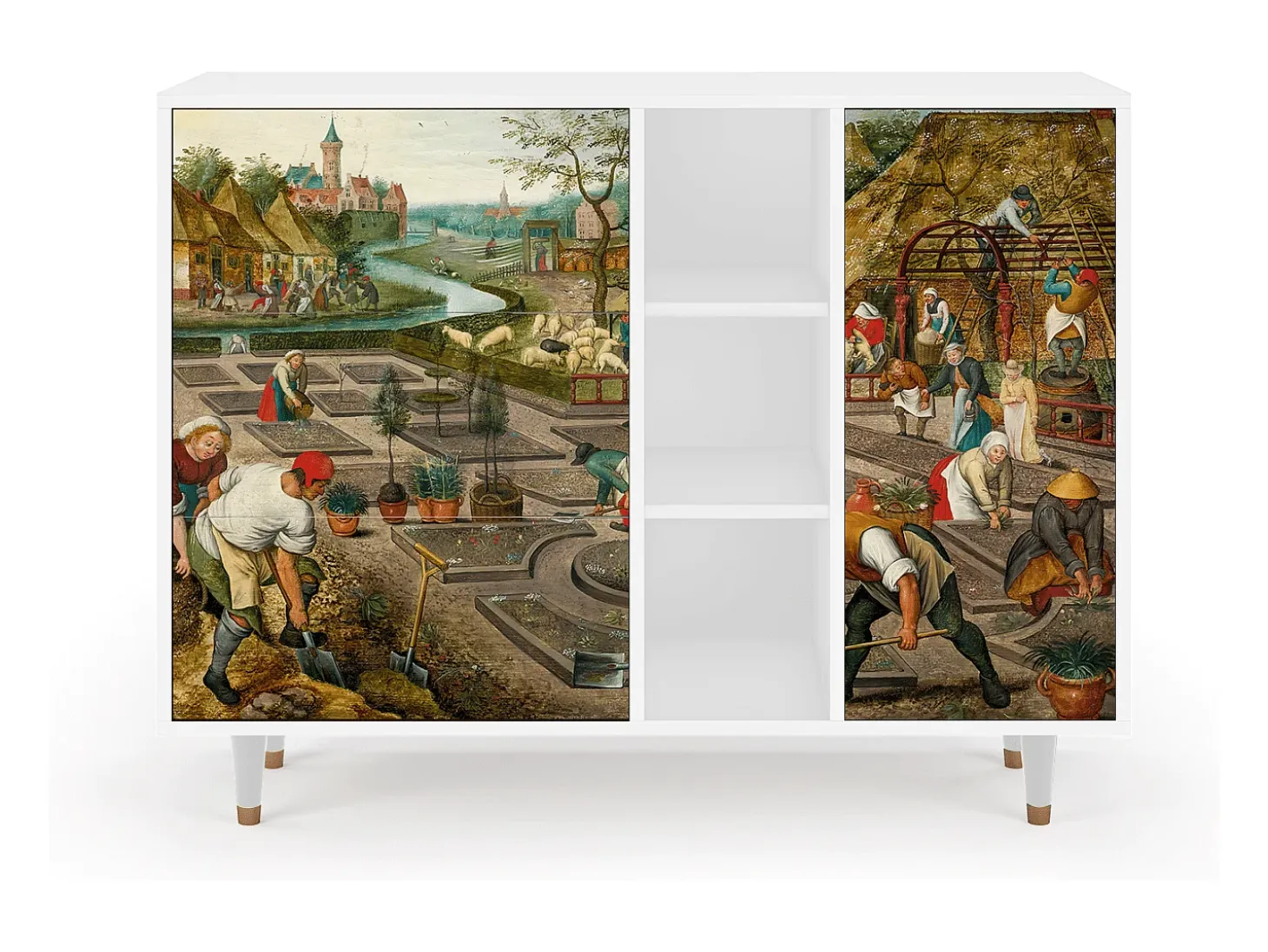 Aparador - 125x98x48 cm - BS2 - The Younger - Spring, Blanco