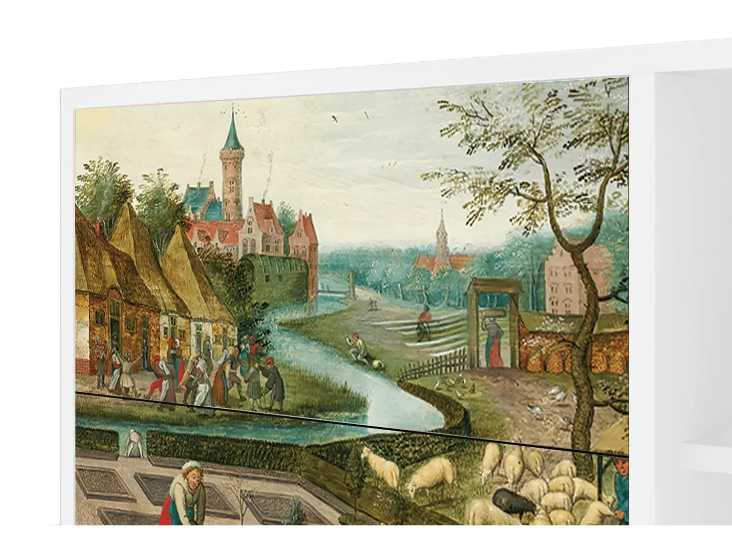Aparador - 125x98x48 cm - BS2 - The Younger - Spring, Blanco