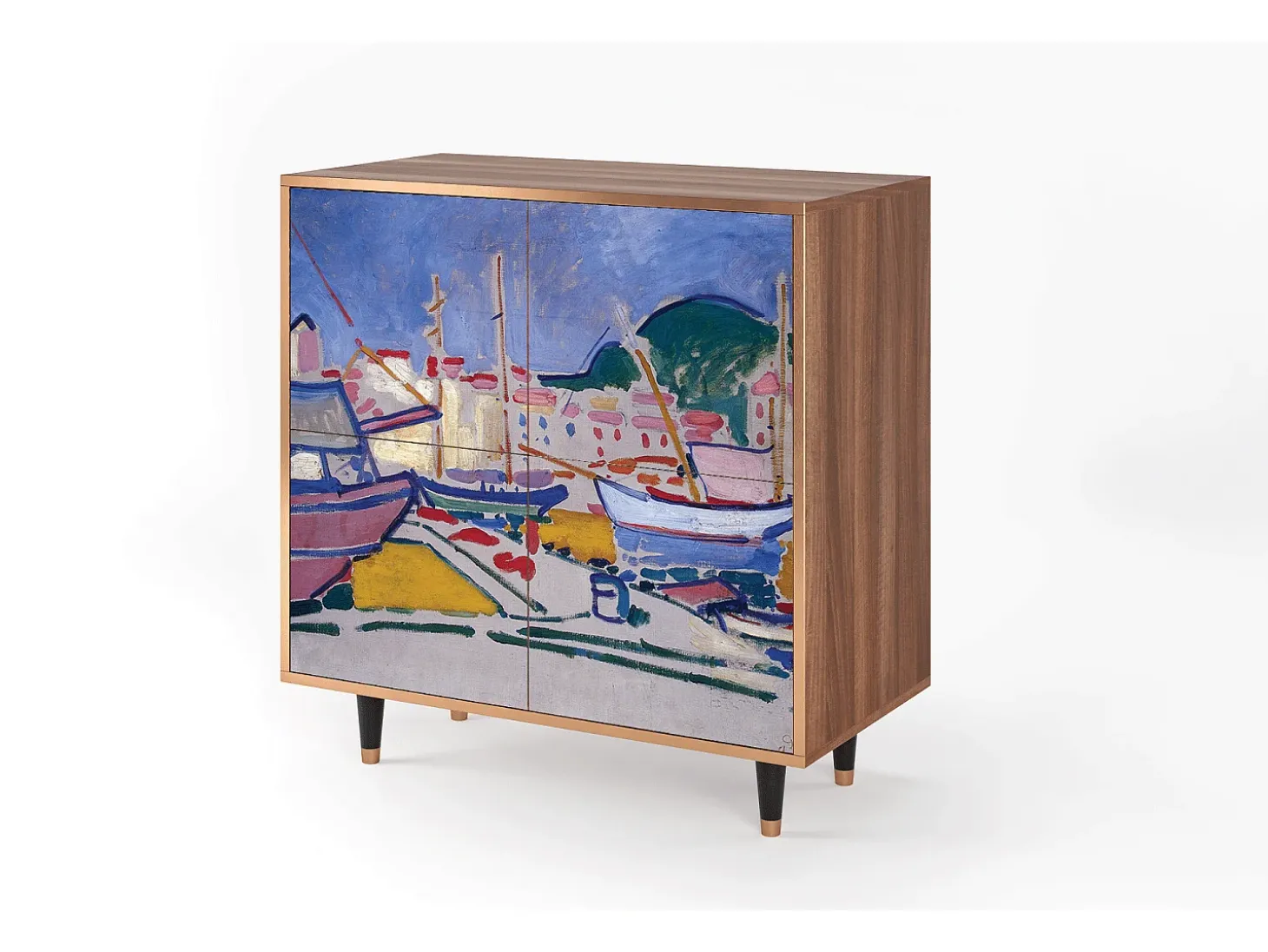 Aparador - 94x96x48 cm - BS3 - The Port of Collioure , Nogal