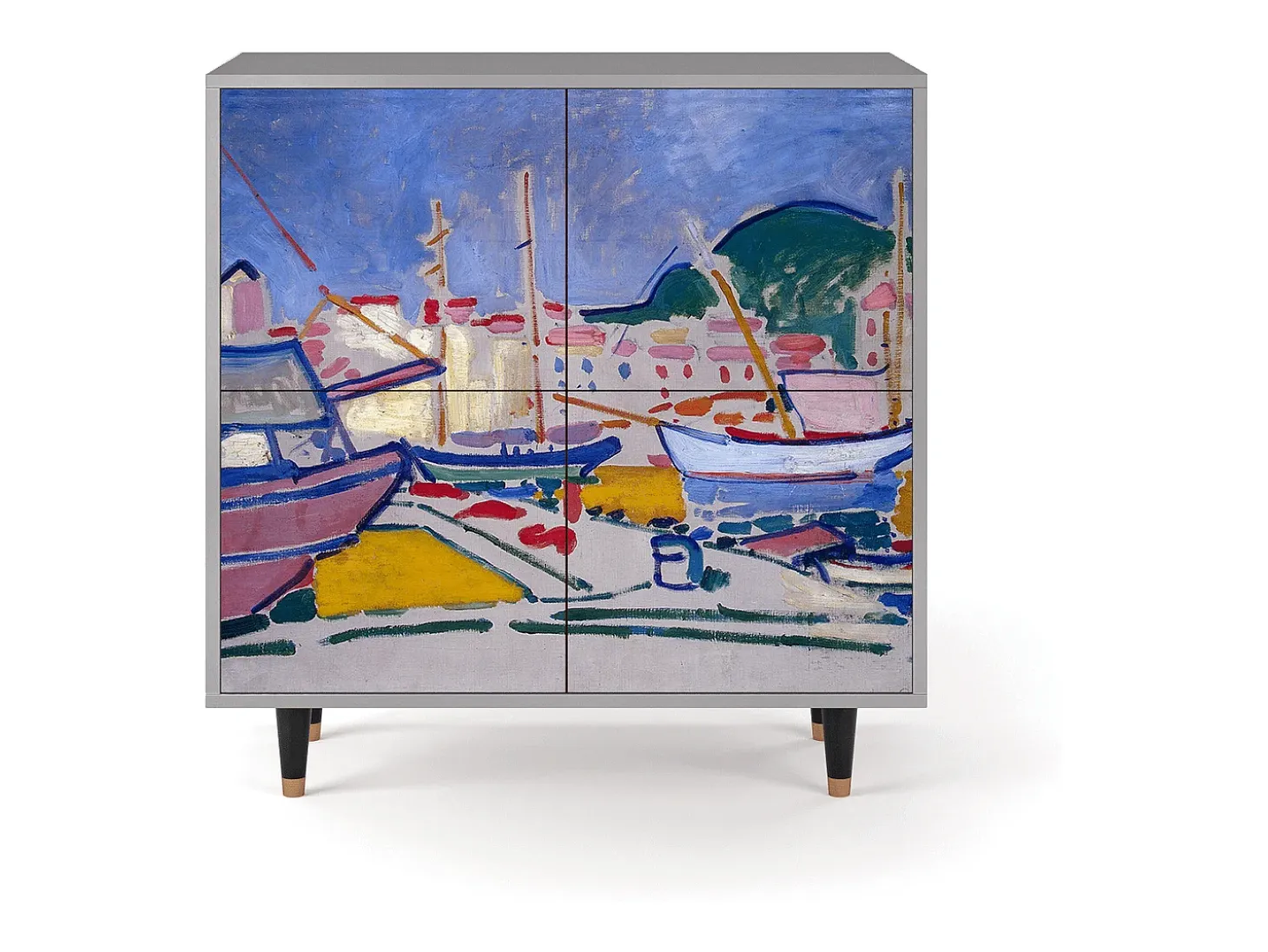 Aparador - 94x96x48 cm - BS3 - The Port of Collioure , Gris