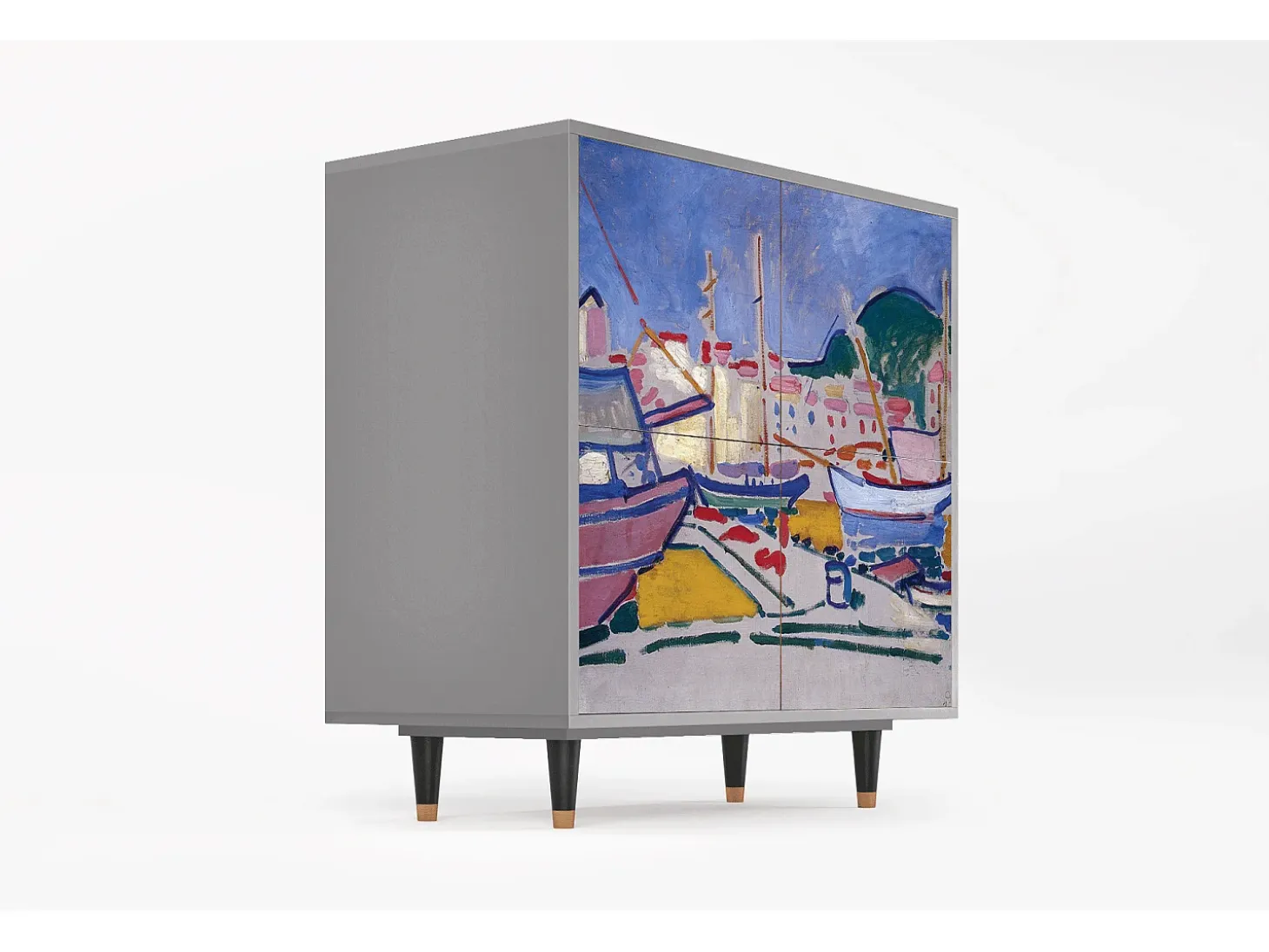 Aparador - 94x96x48 cm - BS3 - The Port of Collioure , Gris