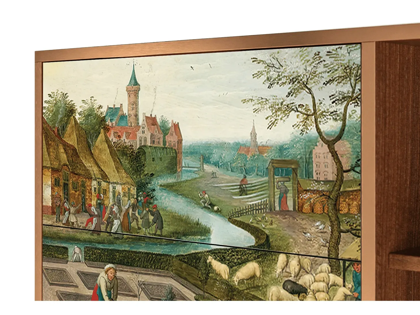 Aparador - 125x98x48 cm - BS2 - The Younger - Spring, Nogal