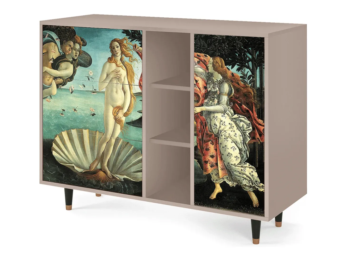 Aparador - 125x98x48 cm - BS2 - The Birth of Venus, Latte