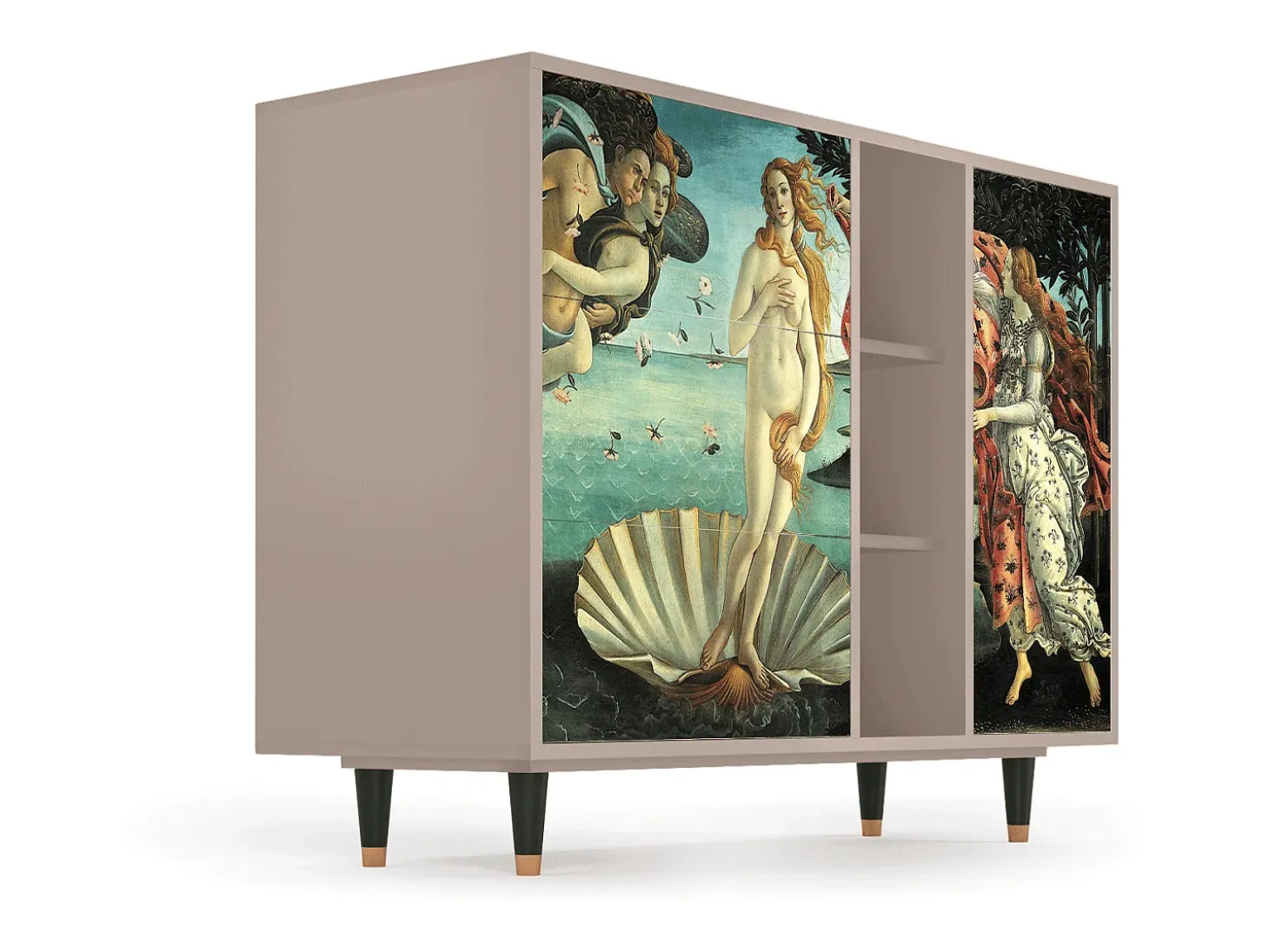 Aparador - 125x98x48 cm - BS2 - The Birth of Venus, Latte