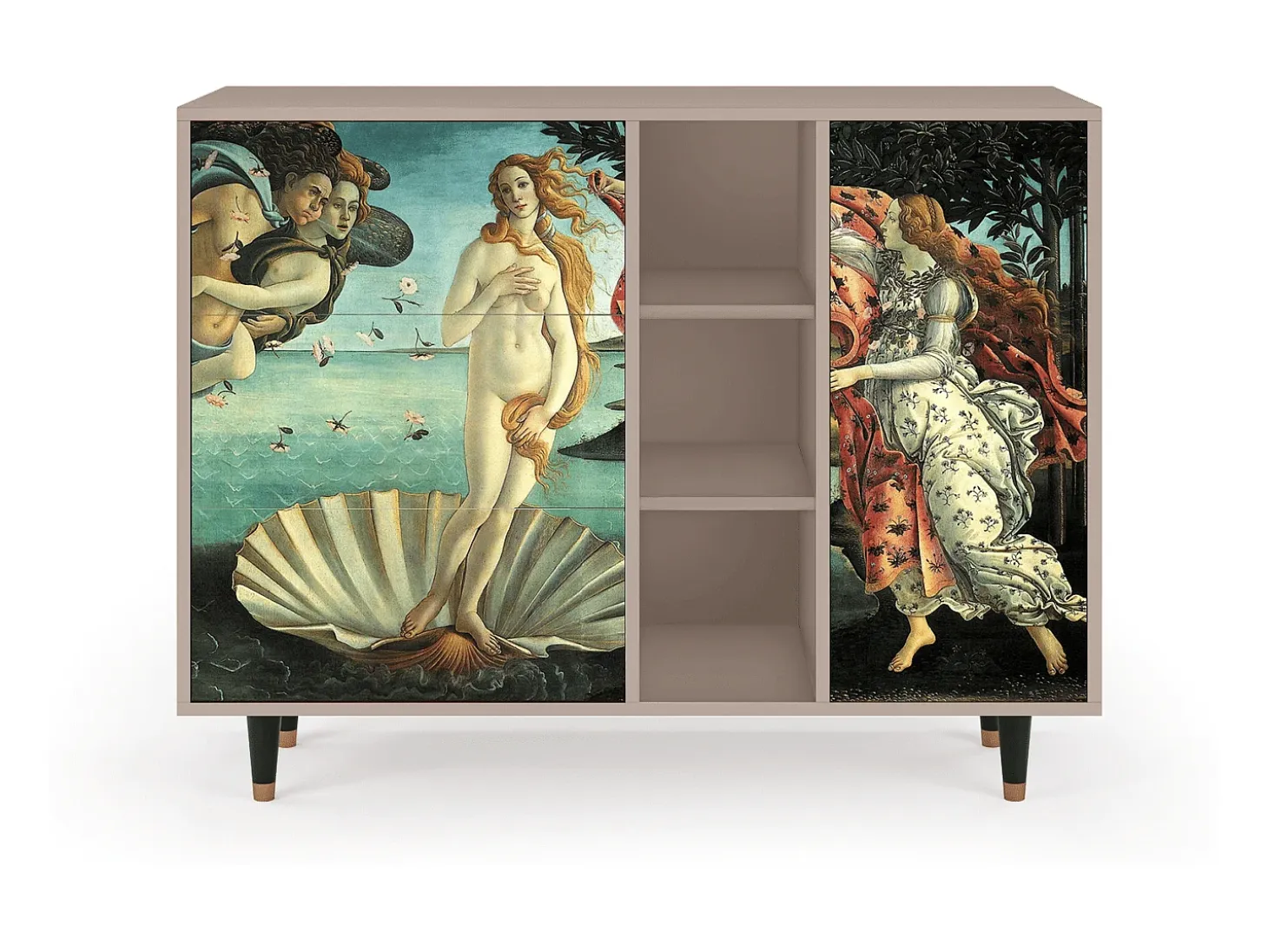 Aparador - 125x98x48 cm - BS2 - The Birth of Venus, Latte