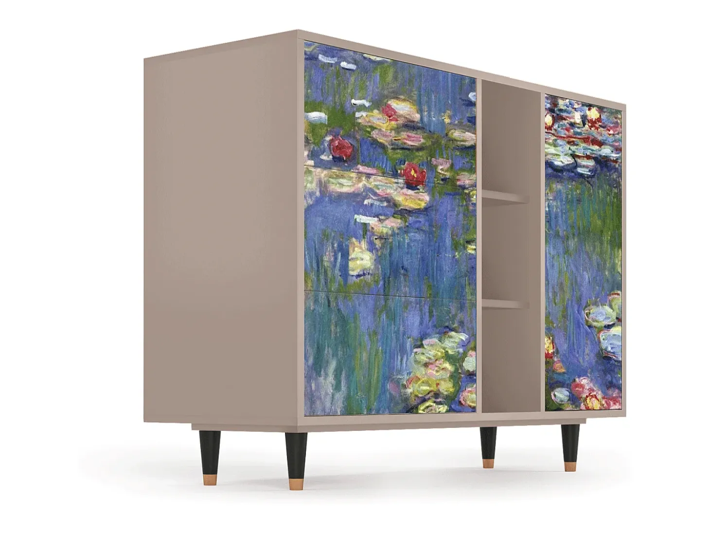 Aparador - 125x98x48 cm - BS2 - The water lily pond , Latte