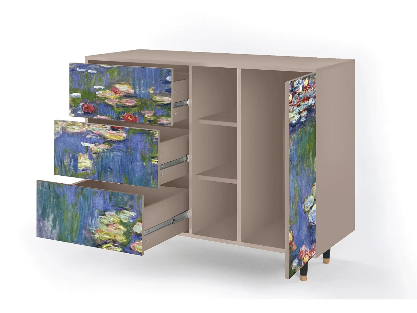 Aparador - 125x98x48 cm - BS2 - The water lily pond , Latte