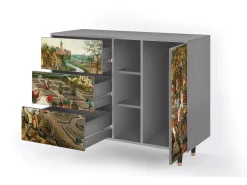 Aparador - 125x98x48 cm - BS2 - The Younger - Spring, Gris