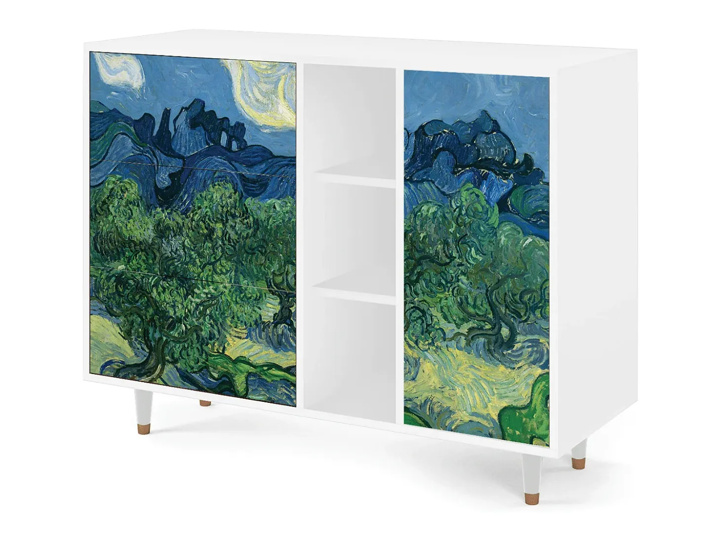 Aparador - 125x98x48 cm - BS2 - The Oil Trees, Blanco