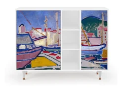 Aparador - 125x98x48 cm - BS2 - The Port of Collioure , Blanco