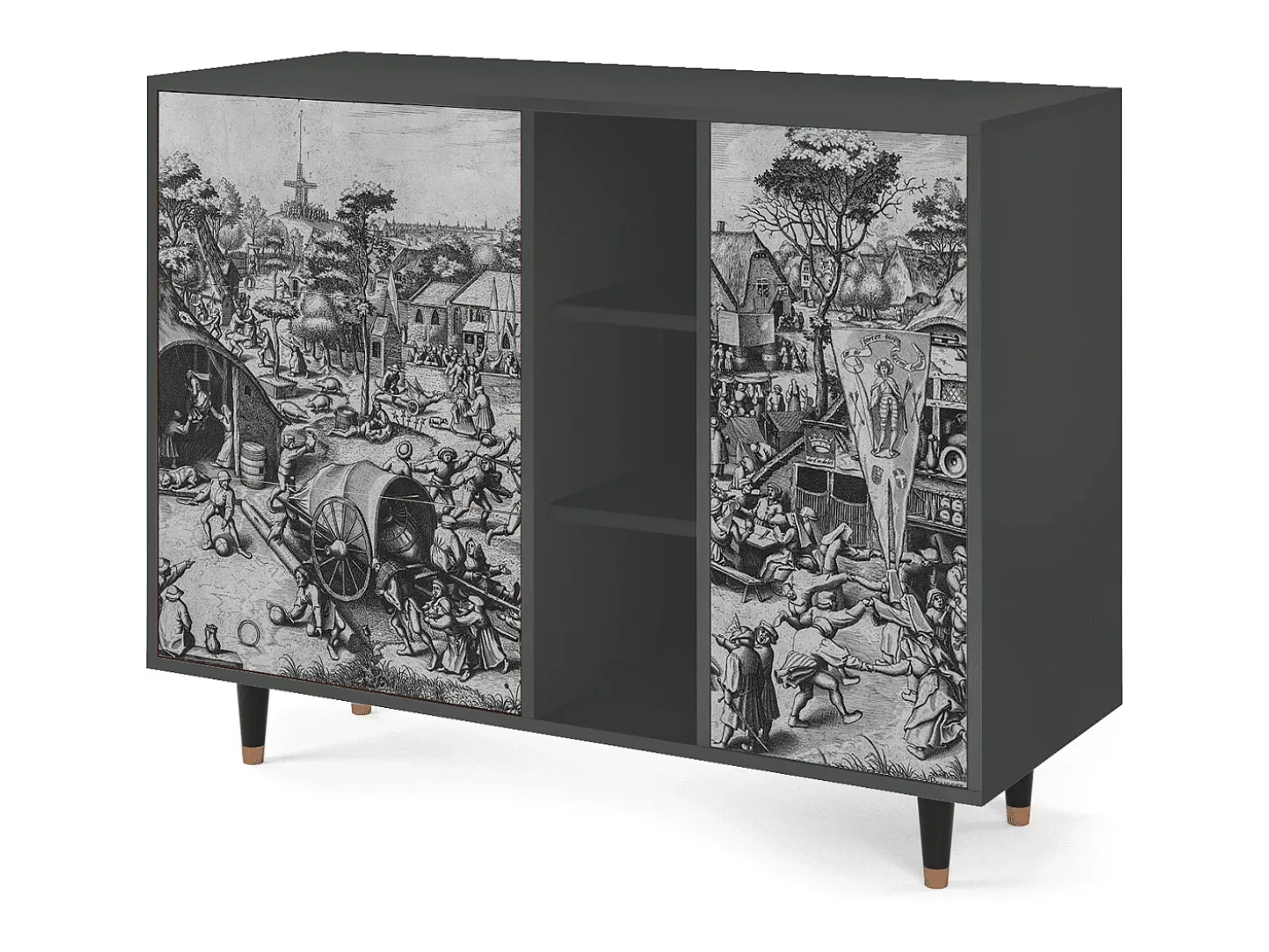 Aparador - 125x98x48 cm - BS2 - The Festival of Saint, Antracita