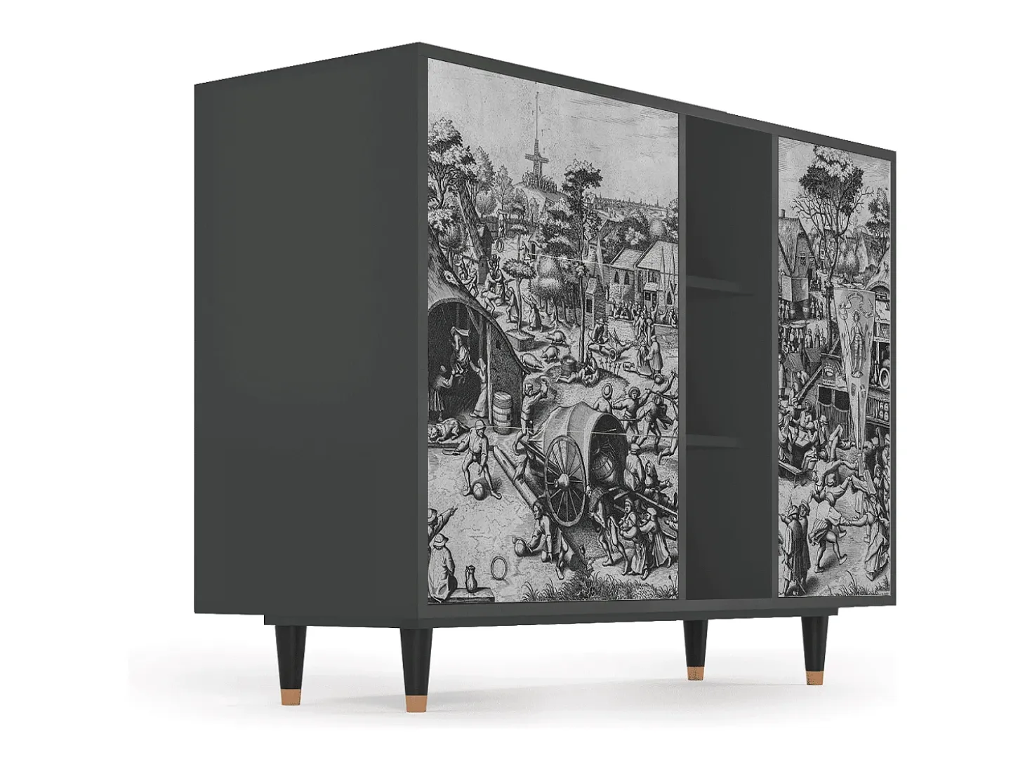Aparador - 125x98x48 cm - BS2 - The Festival of Saint, Antracita