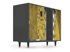 Aparador - 125x98x48 cm - BS2 - The Kiss by Klimt , Antracita