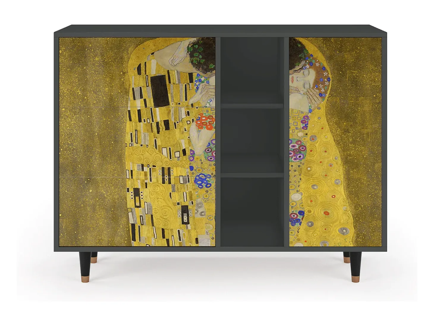 Aparador - 125x98x48 cm - BS2 - The Kiss by Klimt , Antracita