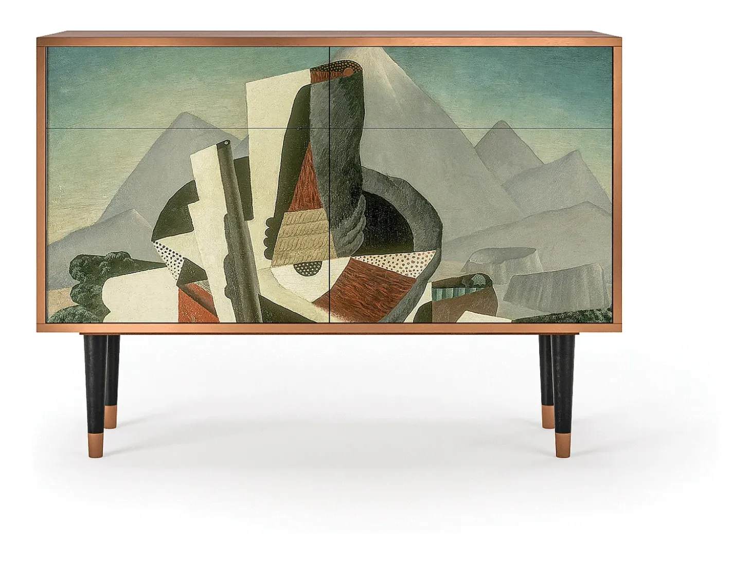 Aparador - 115x85x48 cm - BS4 - The Cubist Paintings , Nogal