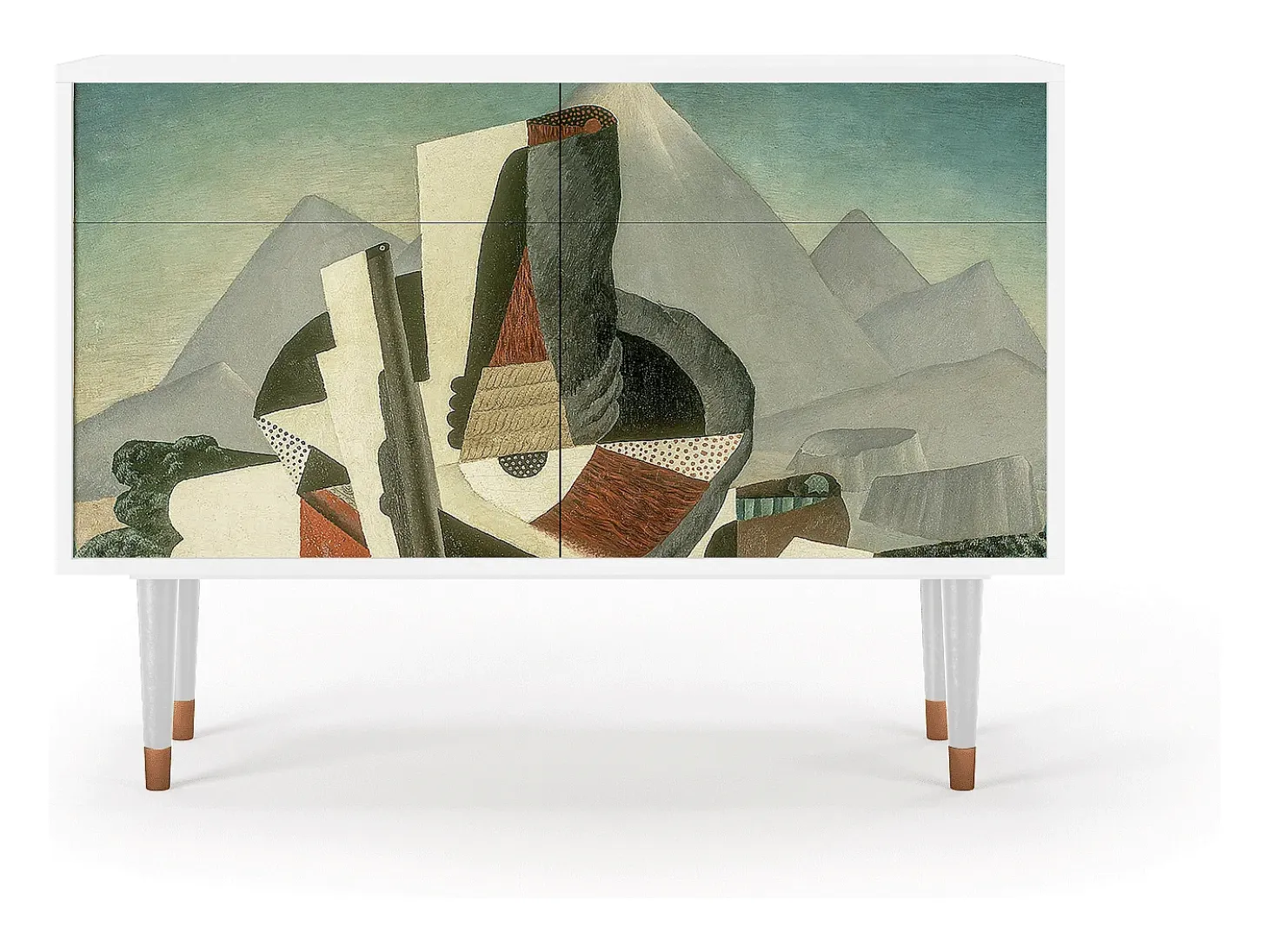 Aparador - 115x85x48 cm - BS4 - The Cubist Paintings , Blanco