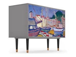 Aparador - 115x85x48 cm - BS4 - The Port of Collioure , Gris