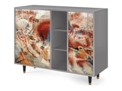 Aparador - 125x98x48 cm - BS2 - The City Rises, Gris